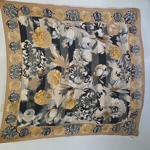 ID Unlimited Made In Italy Scarf with Floral Pattern
